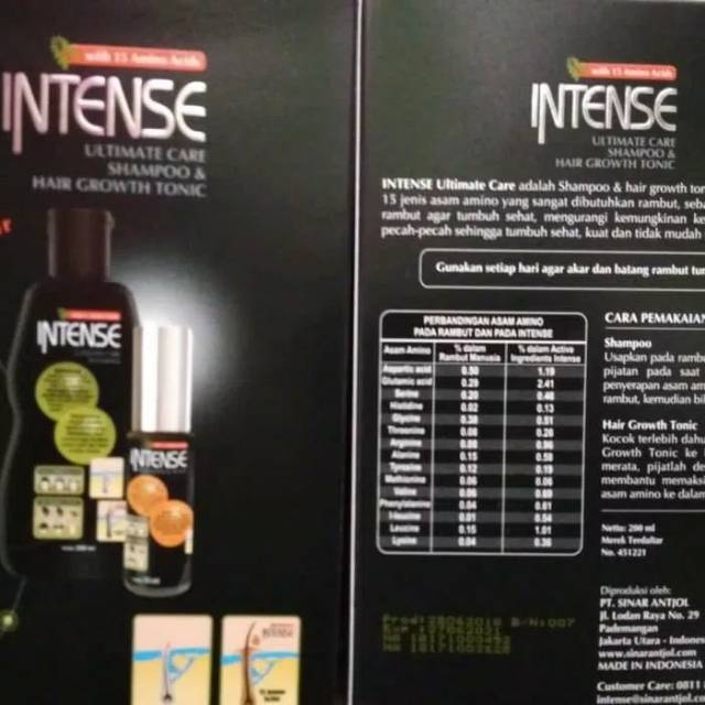 Intense Paket Hair Tonic dan Shampo
