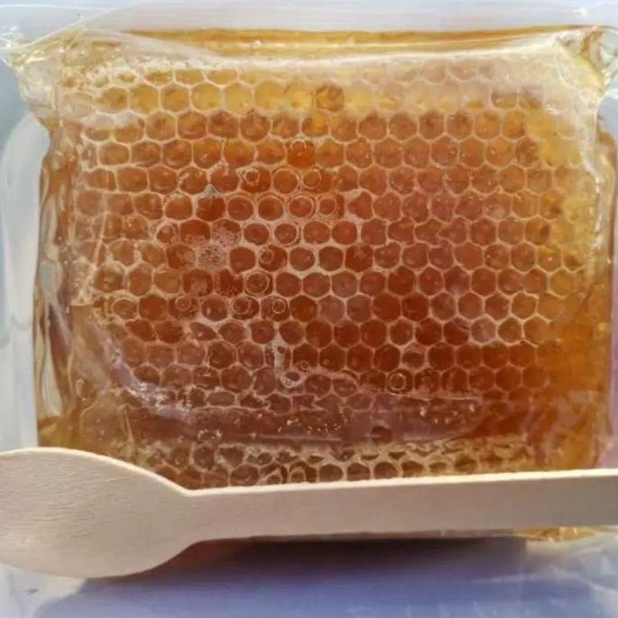 

[COD] MADU SARANG LEBAH MELLIFERA - HONEYCOMB - NATURAL RAW HONEY - 250gr [COD]