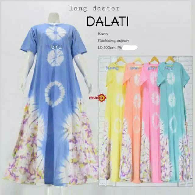 DASTER KAOS DALATI DASTER LENGAN PENDEK UKURAN JUMBO DRES SEMATA KAKI JUMBO LD 120