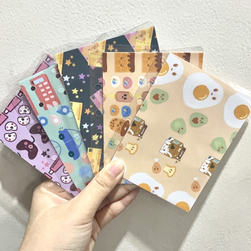 

A7 Dengan 6 Lubang Cash Envelopes Motif Doodle Untuk Budgeting