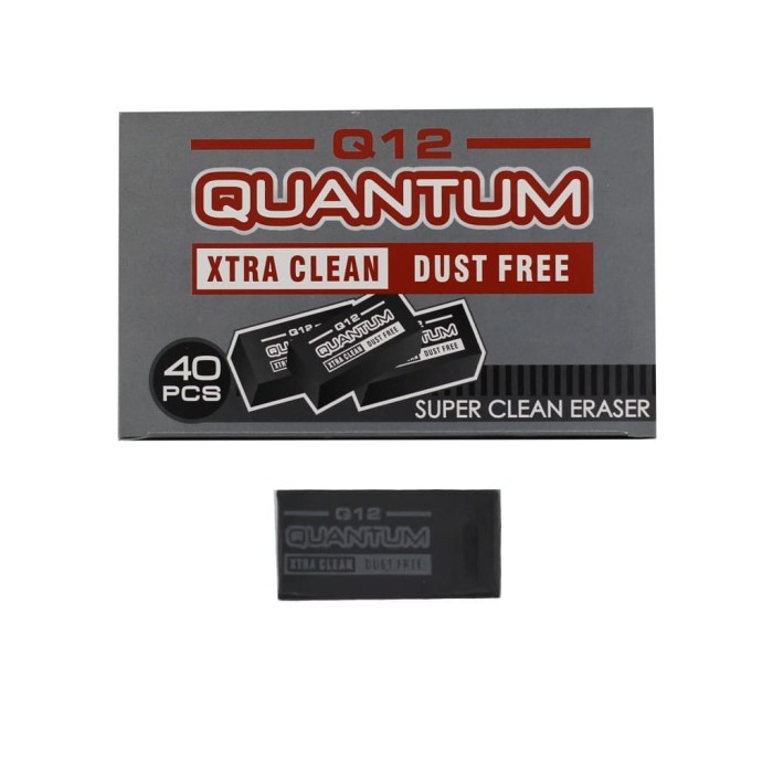 

Standard Quantum Eraser - Q12 (Hitam) / Q-10 (Putih) Isi 40 Pcs