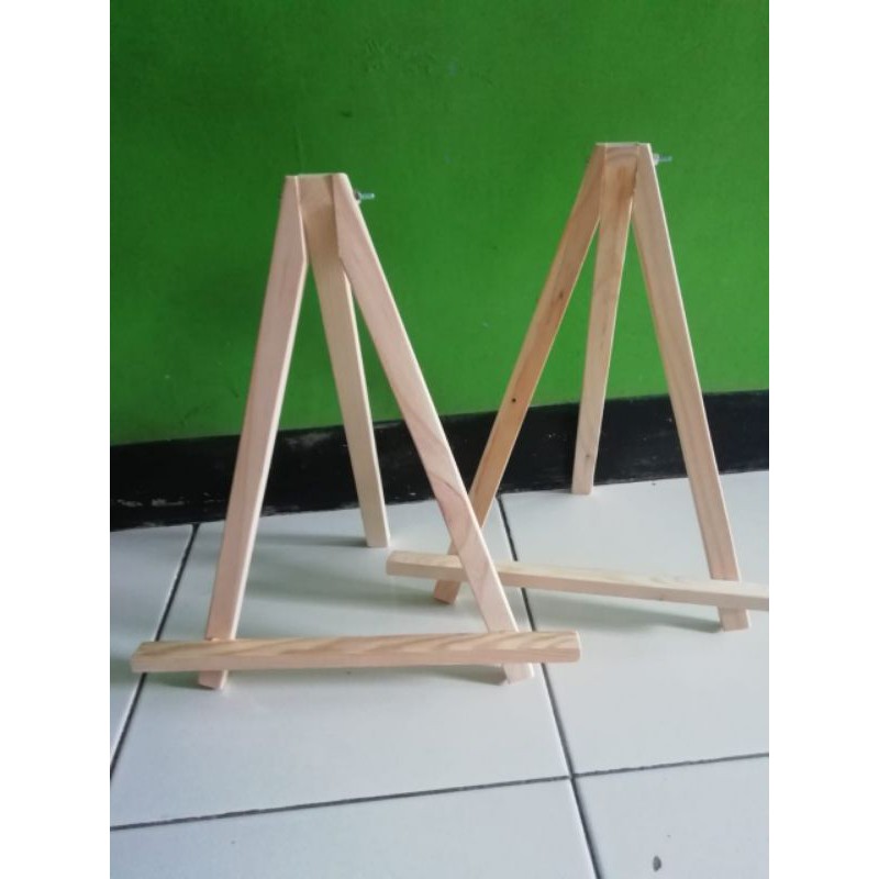 

easel mini kayu Pinus ukuran 30 cm