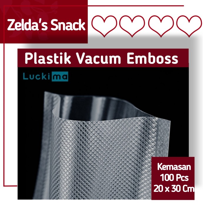 Plastik Vacuum Sealer Emboss ( 20 x30 Cm ) | Plastik Vakum Sealer