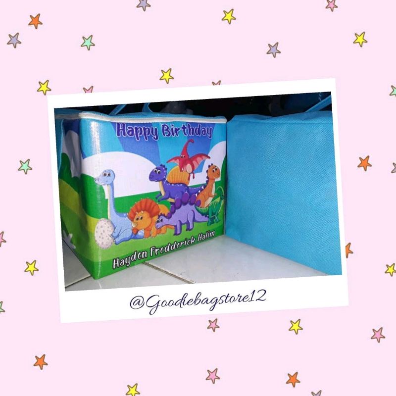 

tas kubus tas ultah dinosaurus viral tas souvernir terbaru favorite kids tas custom
