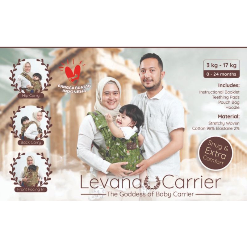 Levana Carrier CuddleMe, Gendongan CuddleMe,  Gendongan Depan