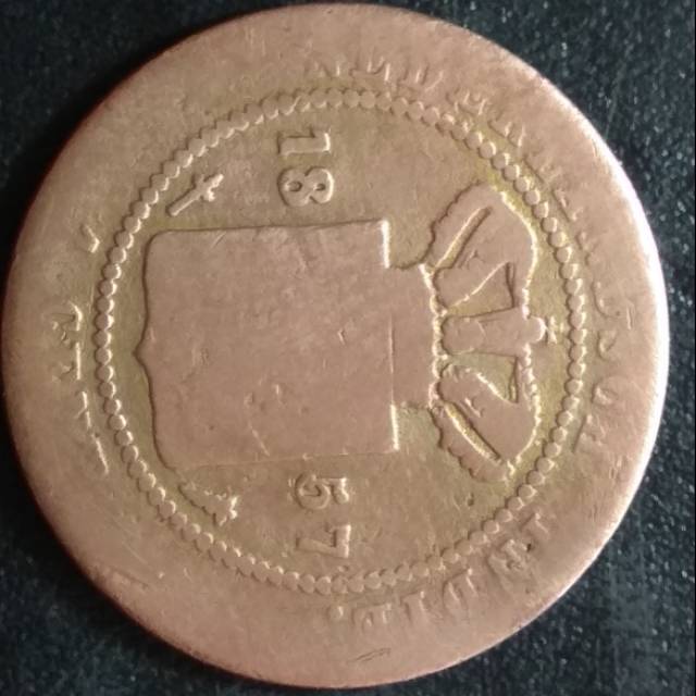 #41 Uang Kuno 1 Cent Nederland Indie 1857