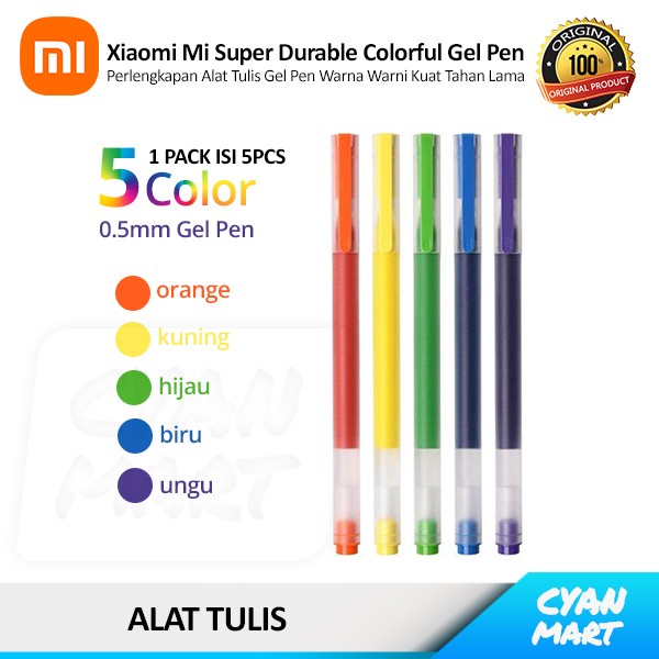 

Terlaris Bolpoin Gel Pena Warna Xiao Mi Mijia Gel Ink Pen Drawing Durable Sale!!!