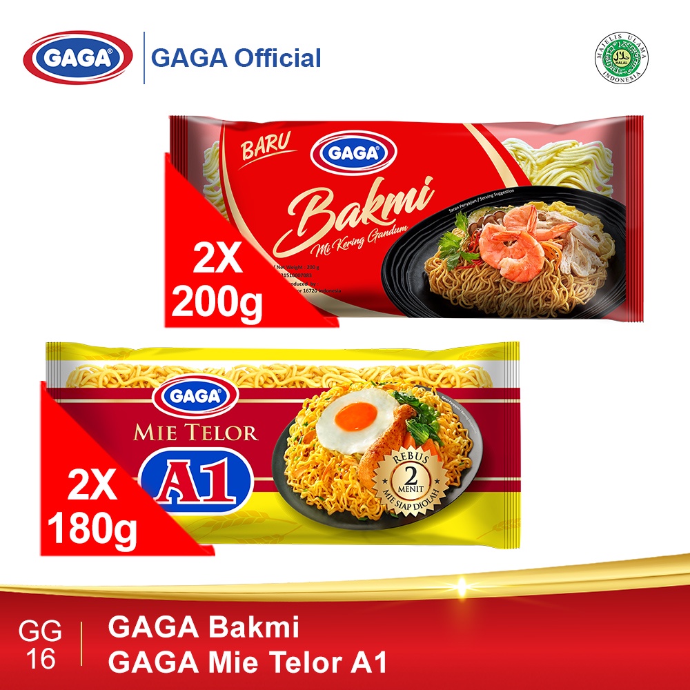 

Beli GAGA Bakmi 2pcs, GAGA Mie Telor 2pcs (GG16)