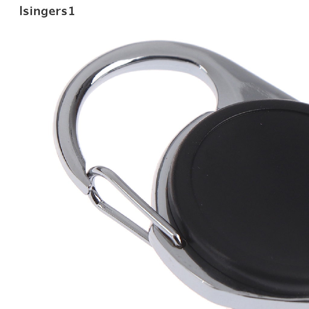 (lsingers1) 1pc Klip Carabiner Holder Kartu ID / Kunci Retractable