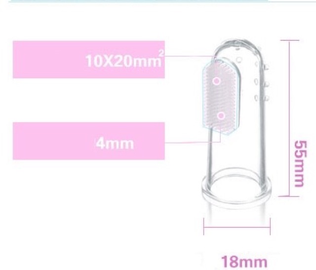 Tooth brush baby silicone/ sikat Gigi bayi bahan silikon