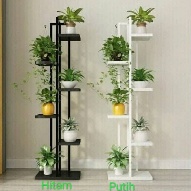 Rak besi - Rak pot besi 5 susun - Standing pot tanaman bunga hiasan dekorasi