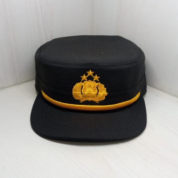 Topi Komando POL PAMA Coklat / Topi PAMA Cokelat Kopi