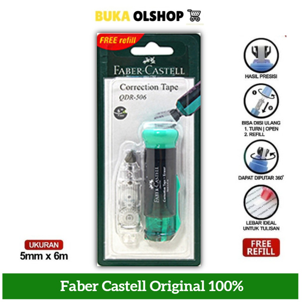 

Correction Tape Faber Castell QDR 506 Barel + 1 Refil 16950