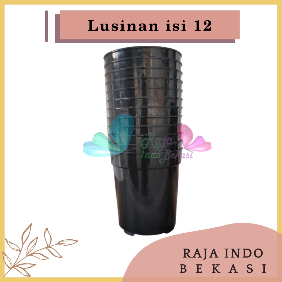 Lusinan Pot Usa Eiffel 25 Hitam Pot Tirus Tinggi Plastik 20 25 30 Putih Hitam Besar Tebal Lusinan Pot Eiffel Eifel Efiel Effiel 25