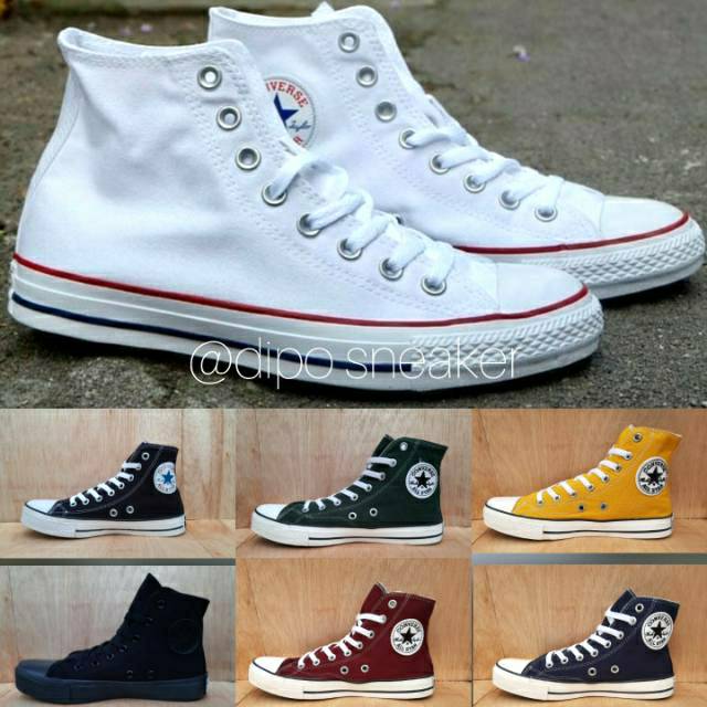 Sepatu Sneakers High Unisex Converse All star Tinggi Pria Wanita