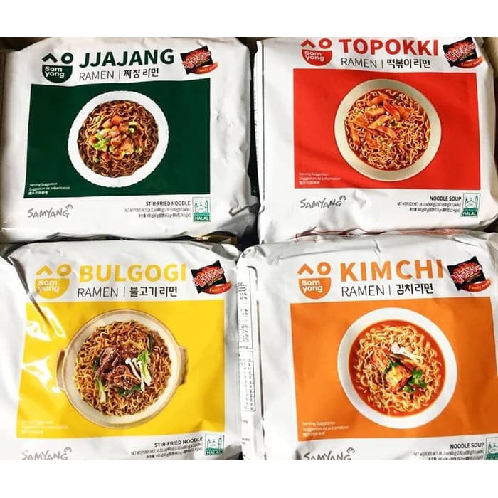 

Jual Samyang NEW Bulgogi , Kimchi , JJajang , Topokki - Bulgogi