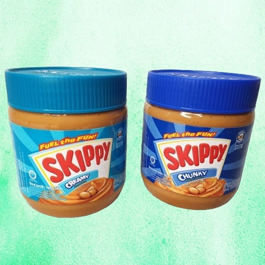 

SKIPPY Peanut Butter 340 gram Creamy / Chunky | Selai Kacang Kemasan Jar Olesan Roti Kue Bread Cake Cookies Cream Krim Sweet Sarapan Breakfast Dessert Milk Almond Flavor Shoppa Corner Malang Jawa Timur