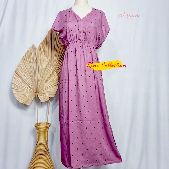 Dress Manohara Bali Panjang Polkadot