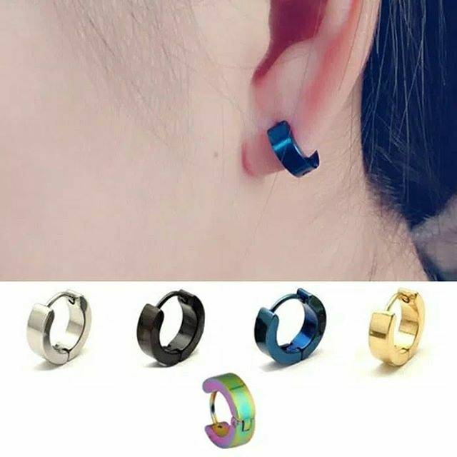 Anting Tusuk / jepit Titanium Import antikarat