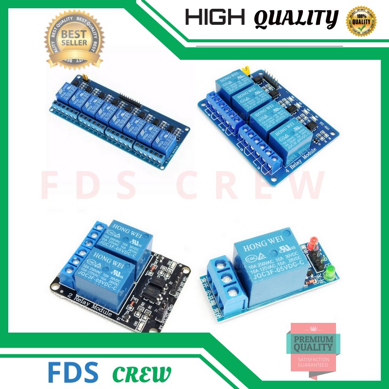 Modul Relay Arduino Uno Nano Kit 12V Chanel 1 2 4 8 Channel Optocoupler 12V 220V AC HIG LOW TRIGGER DIY