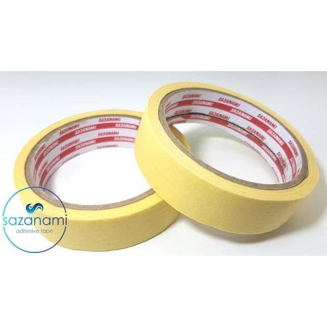 

Baru Lakban Kertas / Masking 24Mm X 15M Sazanami Kualitas Baik