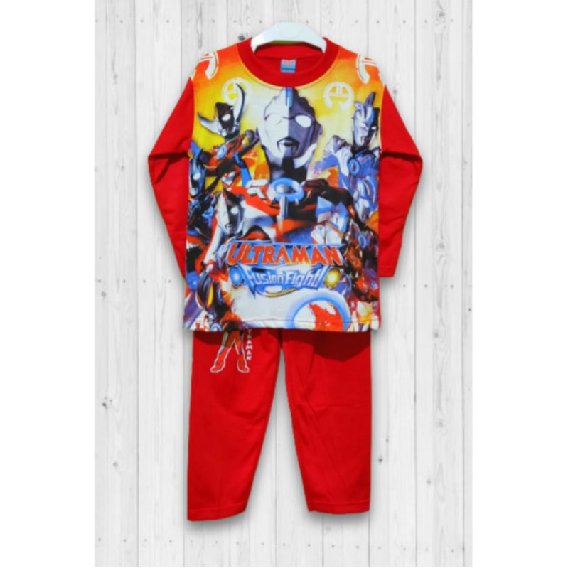 ULTRAMAN | 4, 5, 6 Tahun | Size 10, 12, 14 | Baju Tidur Anak Laki Laki Setelan Cowok