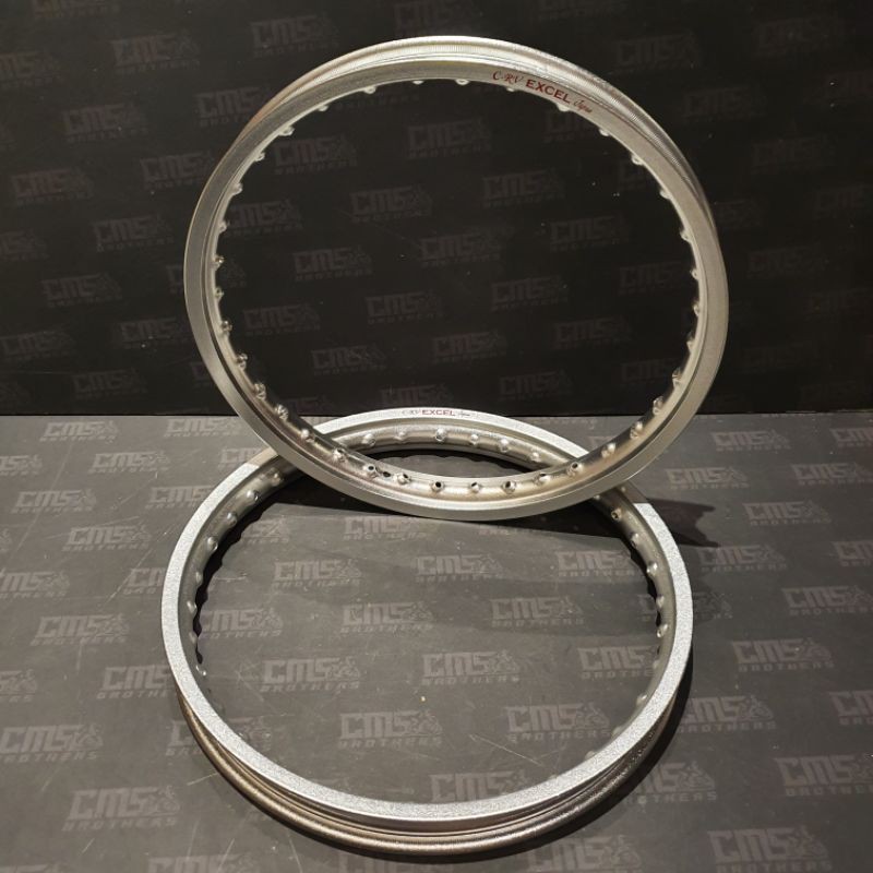 Velg Alloy CRV Excel Japan 18 x 160 Silver Kulit Jeruk 1 Set