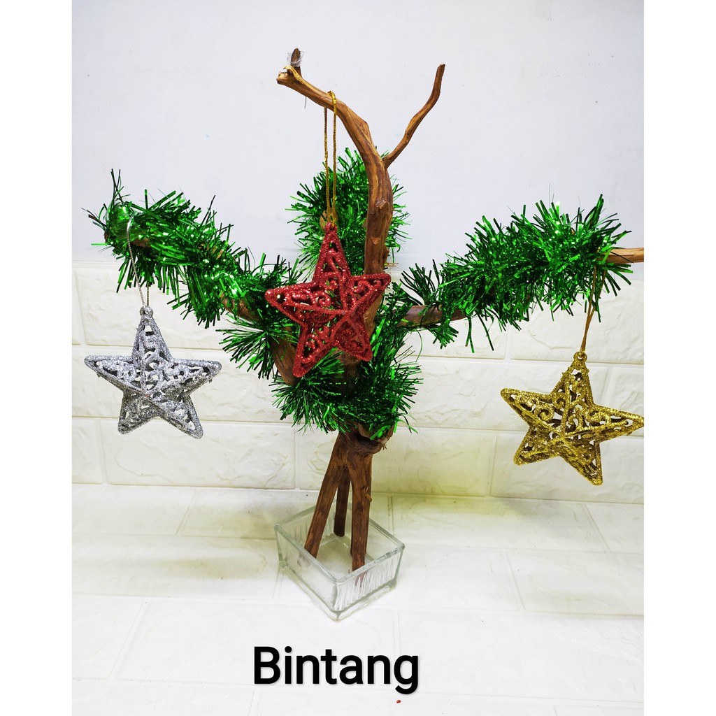 Gantungan Hiasan Natal GLITER Cantik ELegant