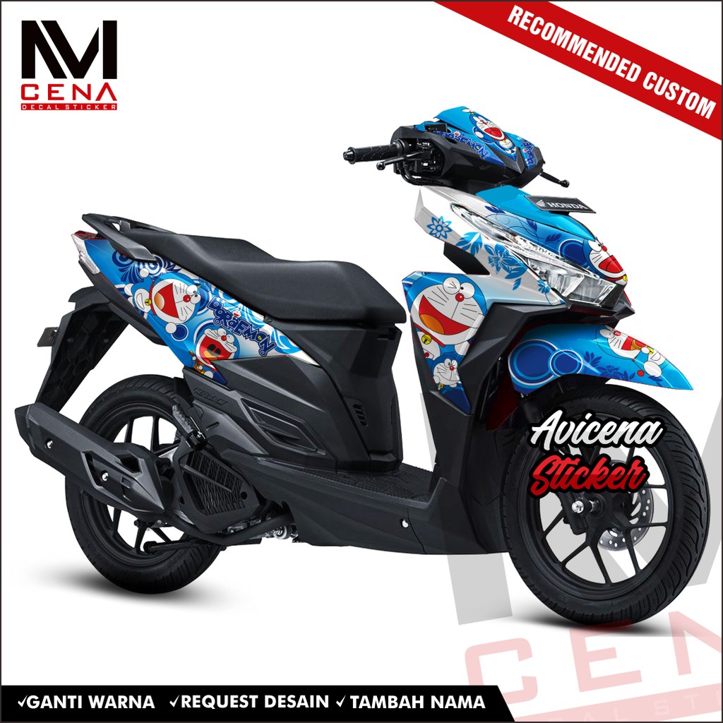 Sticker Decal Honda Vario 125 150 Decal Sticker Vario 125 150 Sticker Striping Vario 125 150 Doraemo