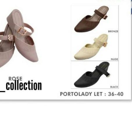 ➹ PORTO LADY LET - Sandal Slop Jelly Wedges Wanita Porto Lady LET - Sepatu Wanita Jelly WEDGES LET ➴