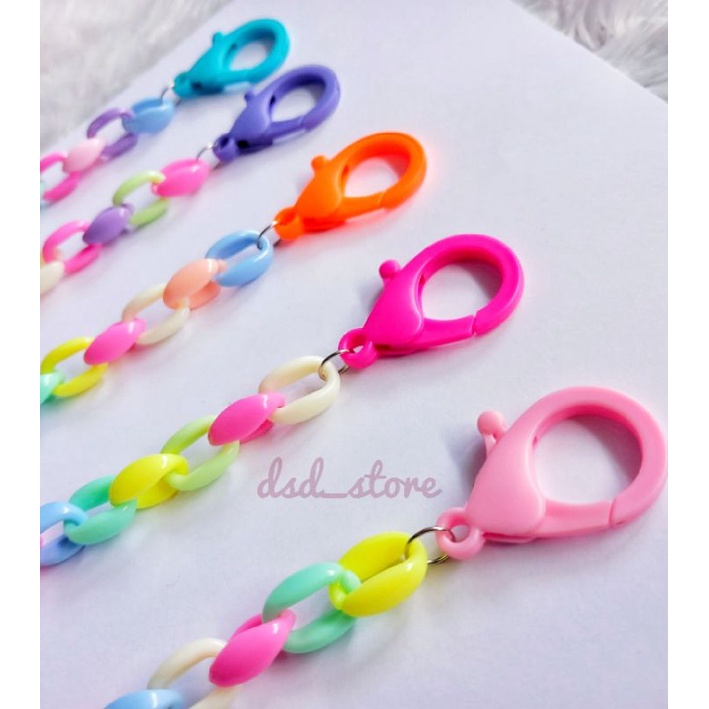 [BISA COD] KONEKTOR MASKER RANTAI AKRILIK TERBARU PENYAMBUNG MASKER PENGAIT MASKER PENGIKAT MASKER T