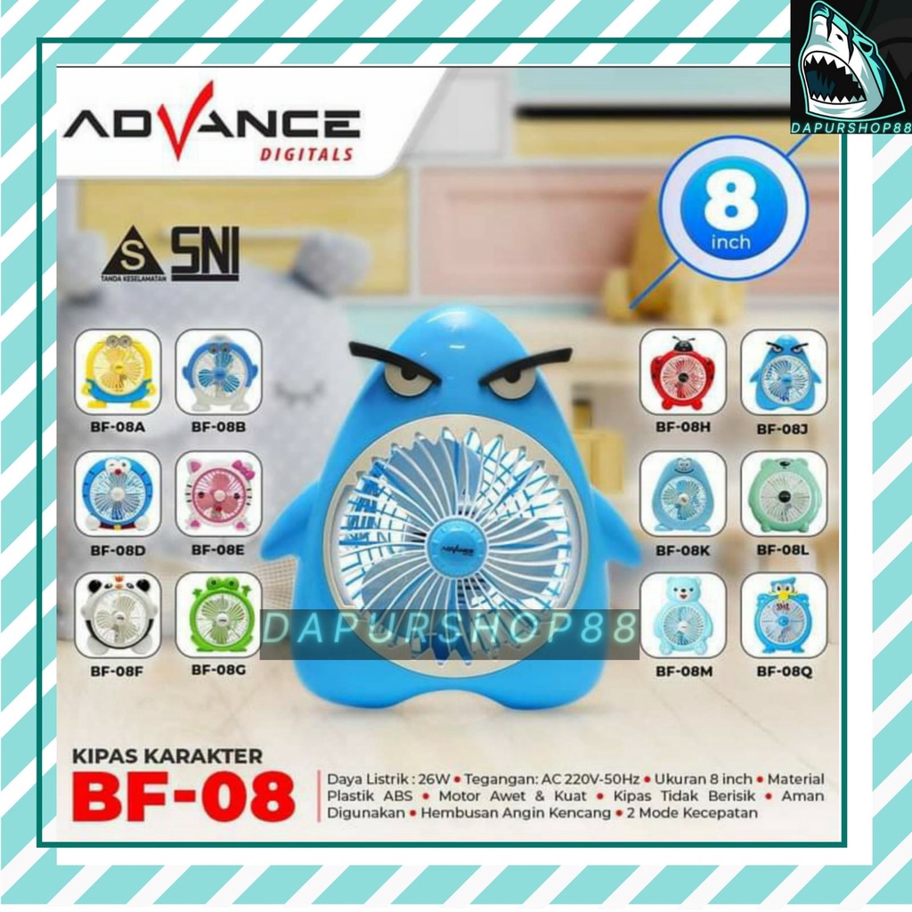 KIPAS ANGIN KARAKTER / KIPAS ANGIN KARAKTER ADVANCE / KIPAS KARAKTER ANGIN LISTRIK ADVANCE