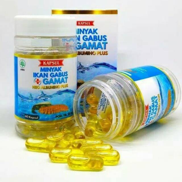 Neo Albumino Plus 60 Kapsul Minyak Ikan Gabus Plus Gamat Emas Gold G Qnc Izin Pom Shopee Indonesia