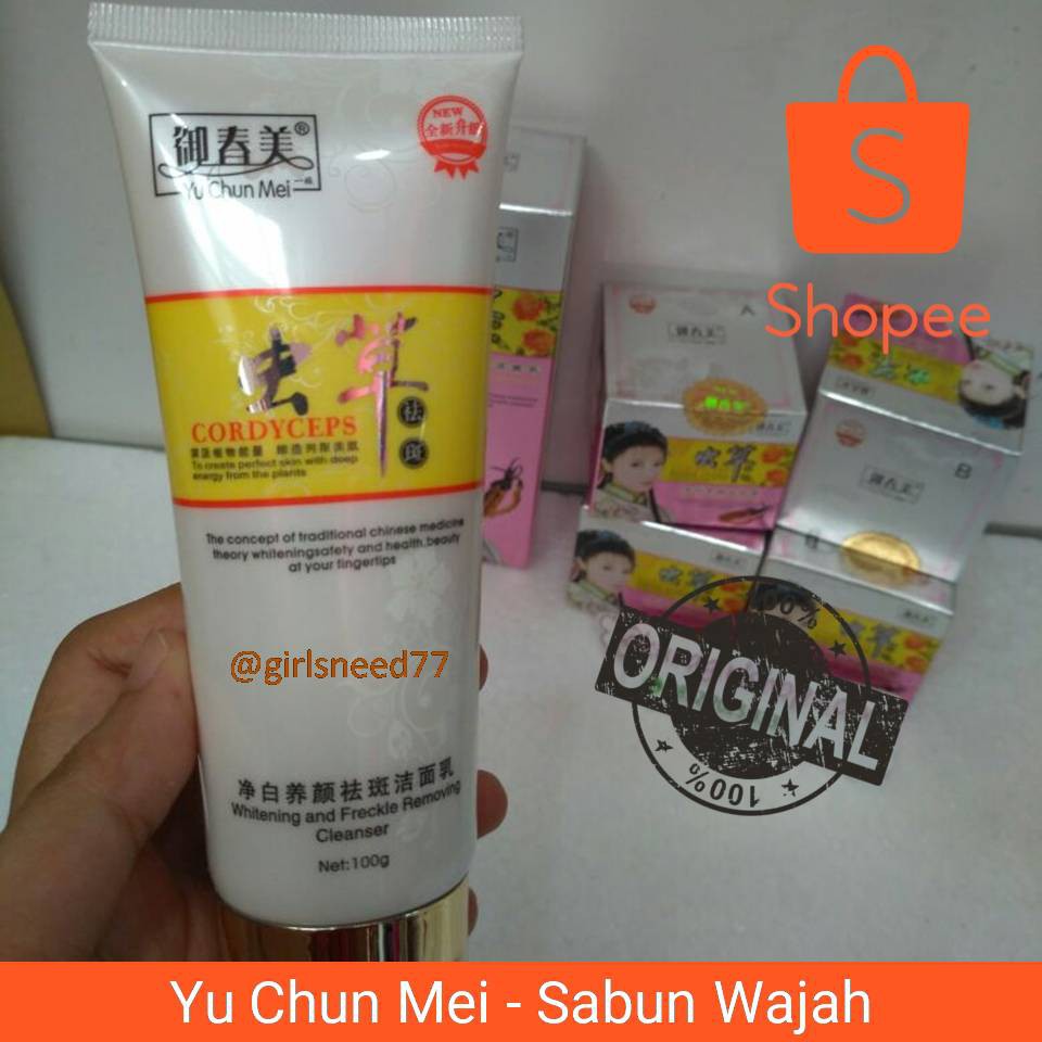 Yuchunmei Cordyceps Facial Foam / Sabun Wajah Cordysep / Sabun Yu Chun Mei