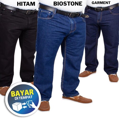 Celana Jeans Panjang Pria Jumbo  Jeans Panjang Regularfit Big Size  39-44