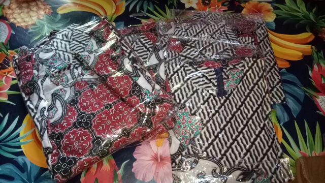 Batik Couple Keluarga - Sania Ruffle Ori Ndoro Jowi Dnt - Motif Morena