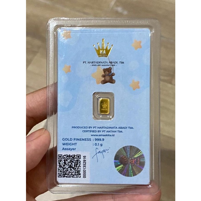 Micro Gold Antam Hartadinata kado baby boy edition