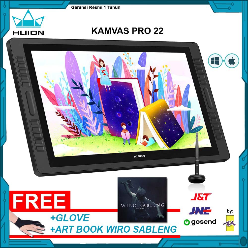 HUION Kamvas Pro 22 (2019) GT221 Pro V2 Pen Display Tablet Monitor