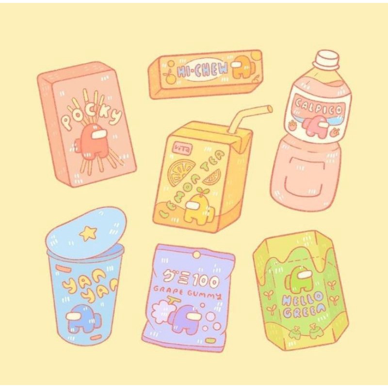 

stiker makanan dan miniman belum di cutting