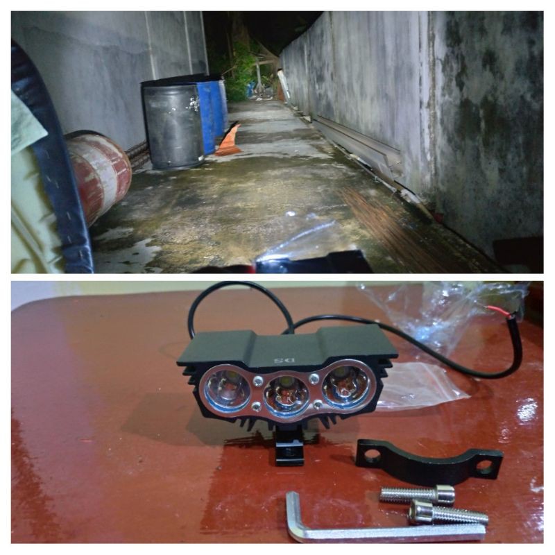 lampu sorot tembak 3 mata led