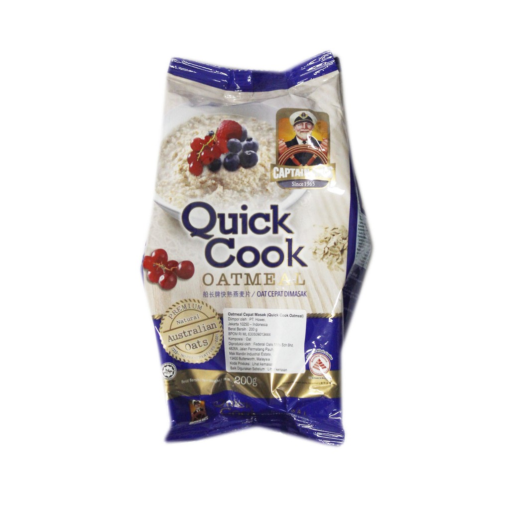 

CAPTAIN OATS QUICK COOK OATMEAL 200G