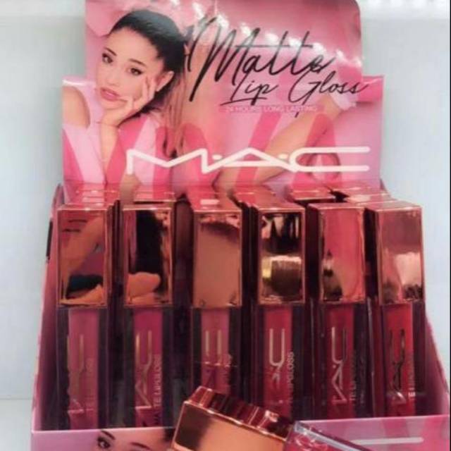 [ PER BOX ISI 24PCS ] MAC LIPCREAM TUTUP GOLD