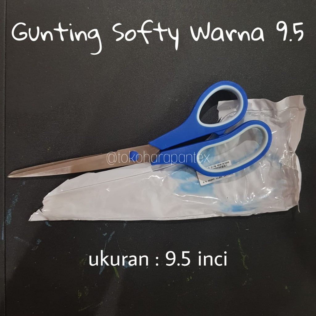 

Gunting Kertas / Gunting Kain Softy Warna 9.5