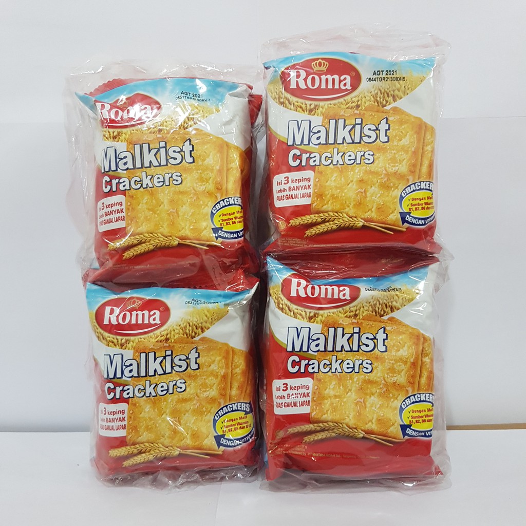 

Roma Malkist Crackers Renceng 27gr Isi 20 Bungkus/Snack/Camilan/Biscuit/Makanan Ringan/Biskuit