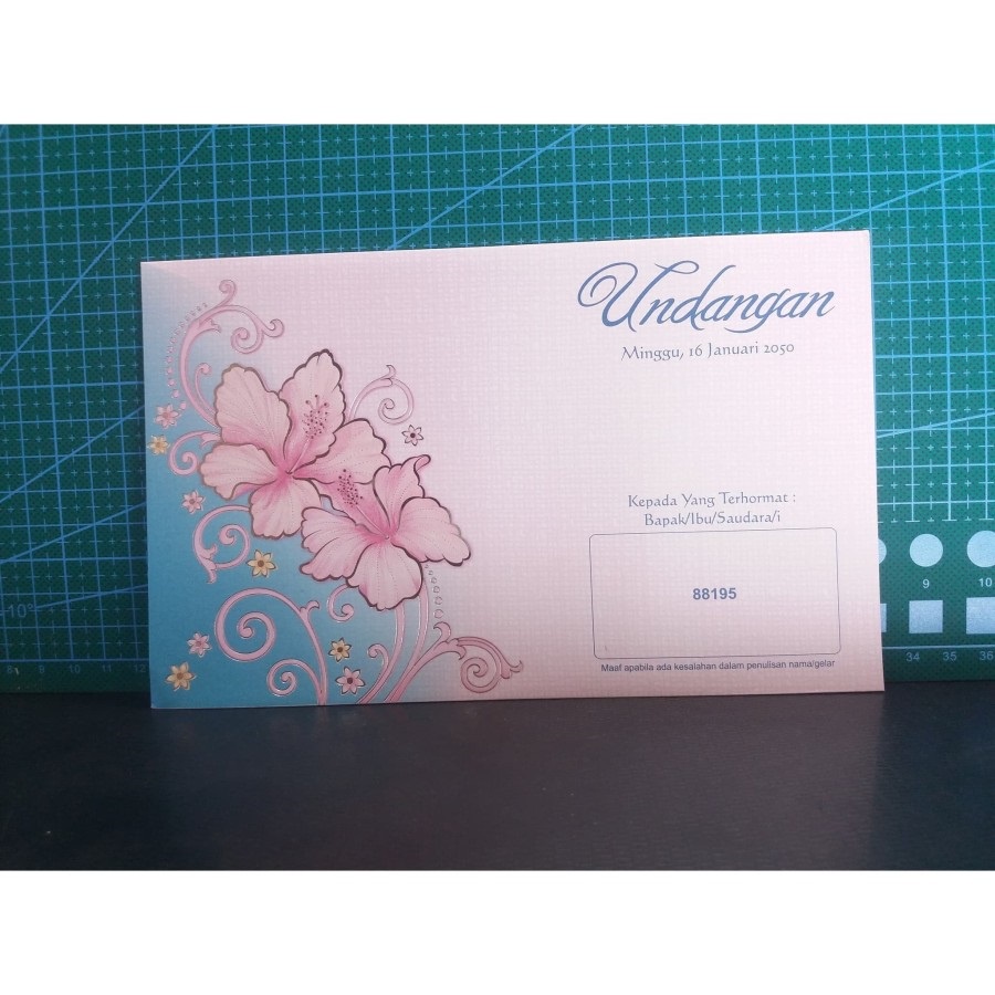 

Undangan Pernikahan Free Plastik + file setting Blangko ERBA 88195