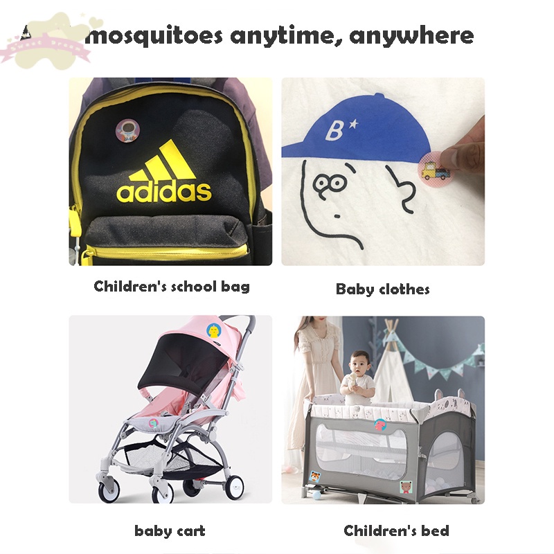 【Debora Mall】Stiker Nyamuk Untuk Bayi Mosquito Patch 60PCS/6PCS Combo Set Untuk Anak Laki-laki Dan Cewek-cewek 100% Natural