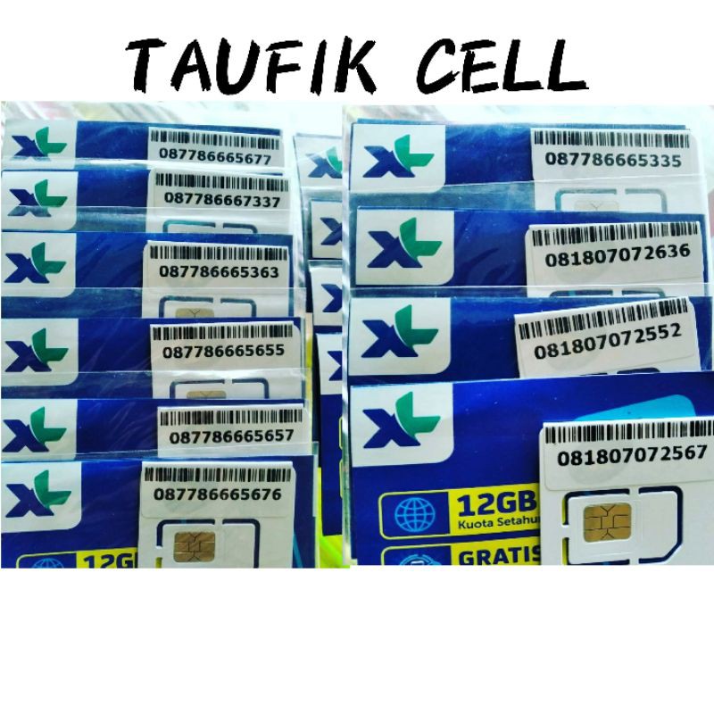 Nomor XL cantik rapih tripel abab terbaik