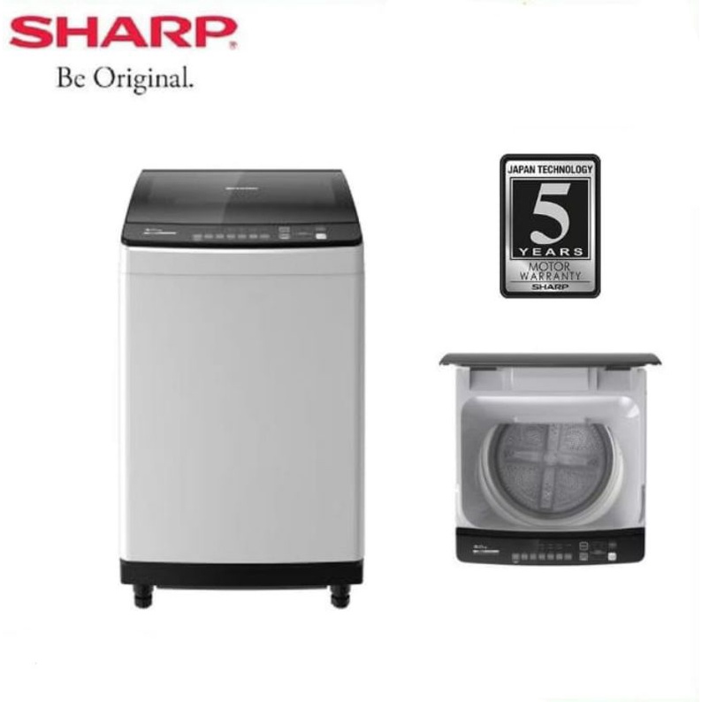 MESIN CUCI SHARP ES-M8000TG-G NEW MEGAMOUTH SERIES 8KG TOP LOADING ESM8000TGG