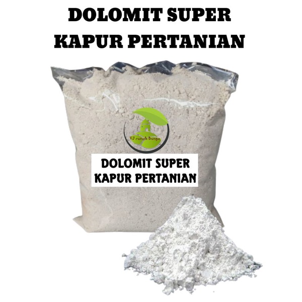 Pupuk Kapur Pertanian Dolomit Super Kapur Dolomit kemasan 1kg