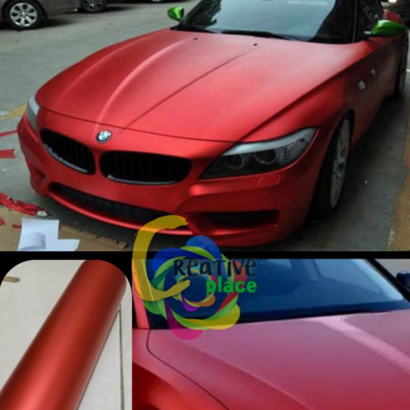 STICKER SKOTLET MERAH CROME DOFF / METALIC DOFF MERK INFINITY